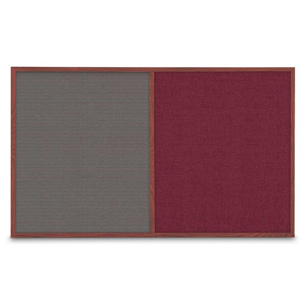 Enclosed Corkboard, 1 Door, 18"x24", 4" Fra, UV3400-BLACK-SURF